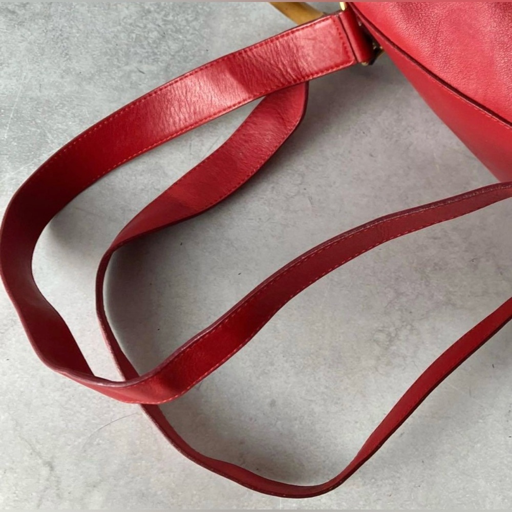 Gucci Red Leather Backpack - Picture 6 of 11